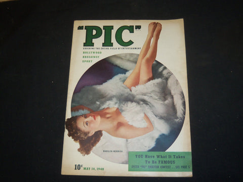 1940 MAY 14 PIC MAGAZINE - MARILYN MERRICK COVER - ST 5282