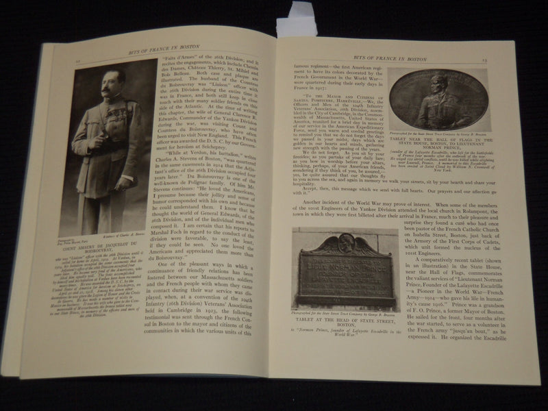 1925-1929 FRANCE AND NEW ENGLAND SOFTCOVER BOOKS LOT OF 3 - KD 3970I