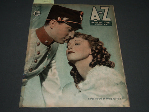 1936 SEPT 27 A-Z HEBDOMADAIRE ILLUSTRE MAGAZINE - GRACE MOORE & TONE - ST 5177