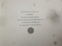 1986 O-ZONE HARDCOVER BOOK BY PAUL THEROUX - SIGNED 1ST EDITION - KD 8974