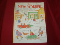 1984 DECEMBER 10 NEW YORKER MAGAZINE FRONT COVER ONLY - GREAT ART FOR FRAMING
