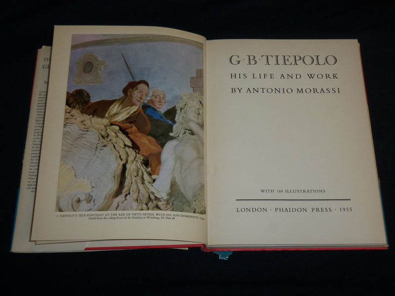 1955 TIEPOLO HIS LIFE AND WORK HARDCOVER BOOK BY ANTONIO MORASSI - R 703O