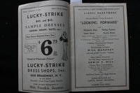 1933 APRIL 14 CAPITOL THEATRE MAGAZINE - LIONEL BARRYMORE - K 2200