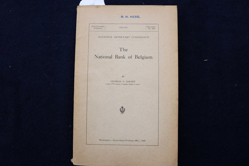 1910 NATIONAL MONETARY COMMISSION SENATE PUBLICATIONS - LOT OF 6 - O 3402