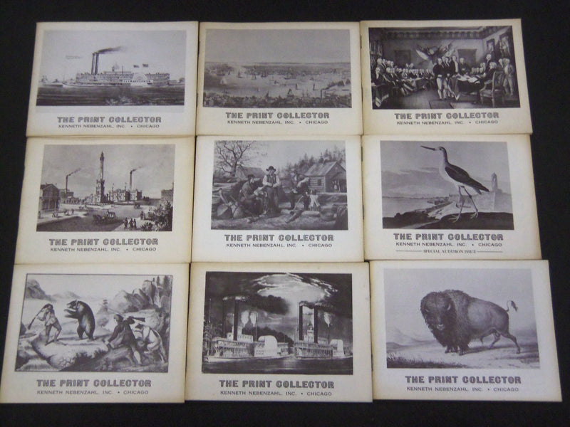 1966-1975 THE PRINT COLLECTOR - KENNETH NEBENZAL SALES CATALOG LOT OF 11- O 1824