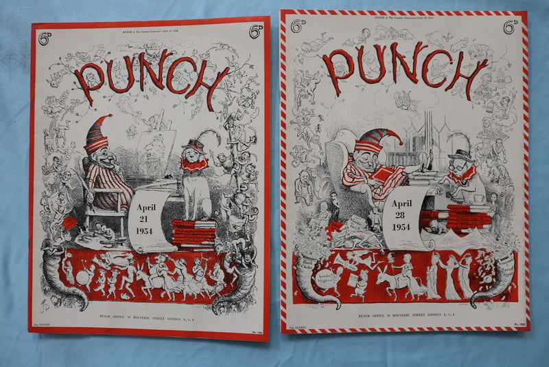 1954 PUNCH MAGAZINE - LOT OF 25 - O 3970