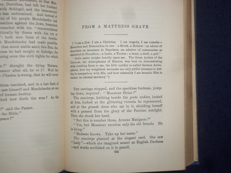 1943 DREAMERS OF THE GHETTO HARDCOVER BOOK BY ISRAEL ZANGWILL - KD 9135