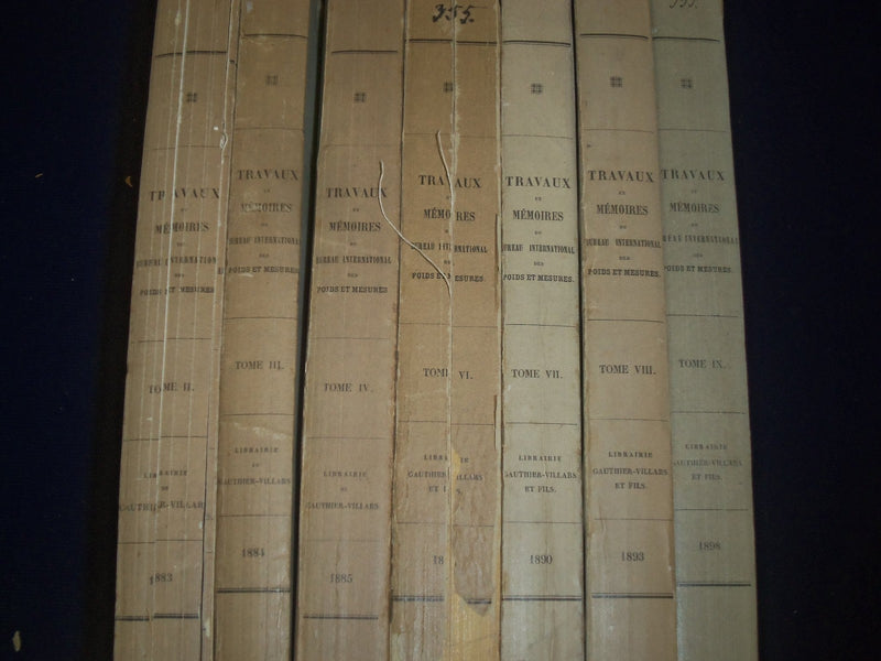 1883-1898 TRAVAUX ET MEMOIRES FRENCH VOLUME LOT OF 7 - O 1948