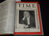 1937 JAN-MAR TIME MAGAZINE BOUND VOLUME - GREAT COVERS - NICE ADS - KD 3806N