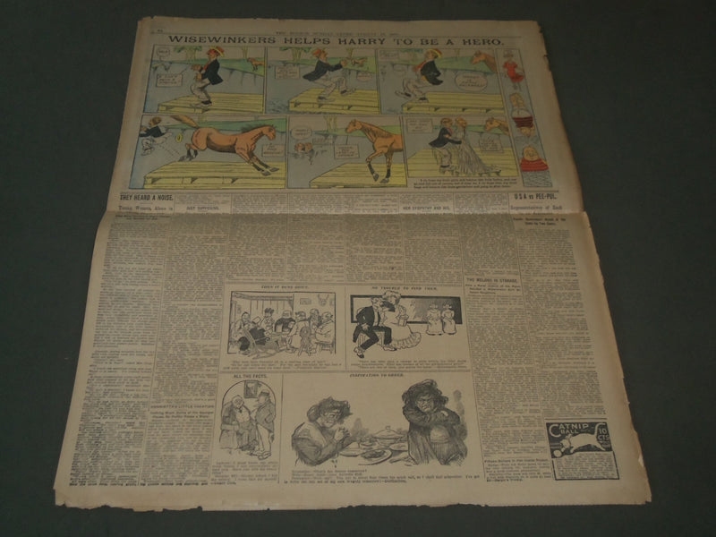 1907 AUGUST 18 SUNDAY BOSTON GLOBE SUPPLEMENT PART 2 - COLOR COMICS - NP 2803
