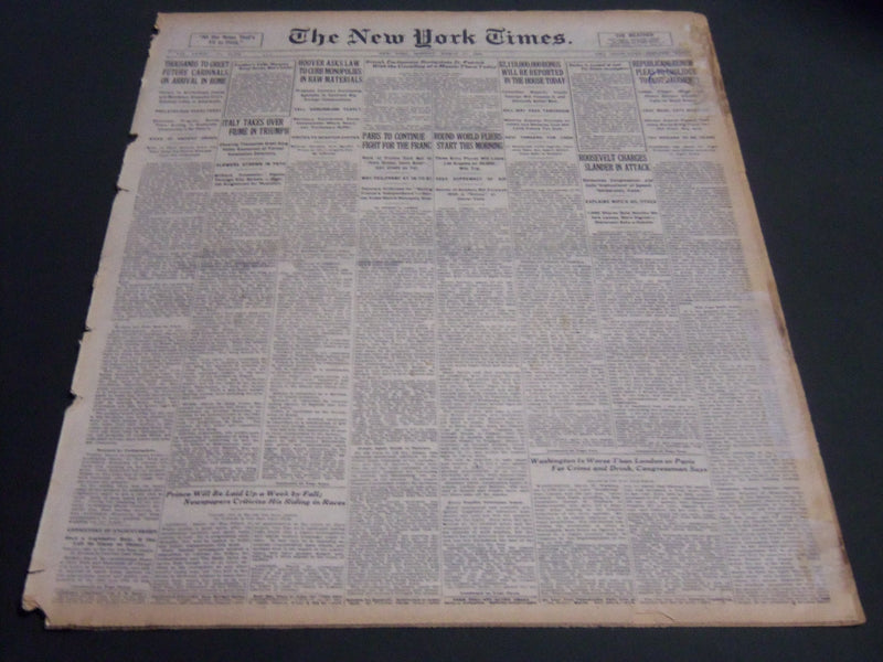 1924 MARCH 17 NEW YORK TIMES - ROOSEVELT CHARGES SLANDER IN ATTACK - NT 6827