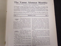 1909-1910 THE VASSAR ALUMNAE MONTHLY MAGAZINE LOT OF 4 ISSUES - J 5228