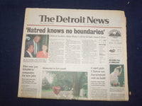 1996 JUNE 25 THE DETROIT NEWS NEWSPAPER - HATRED KNOWS NO BOUNDARIES - NP 7191