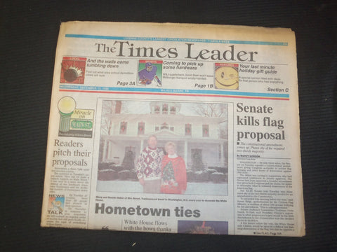 1995 DEC 13 WILKES-BARRE TIMES LEADER - SENATE KILLS FLAG PROPOSAL - NP 7573