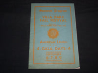 1934 VILLA PARK FALL FESTIVAL SOUVENIR PROGRAM - CHICAGO ILLINOIS - J 8622