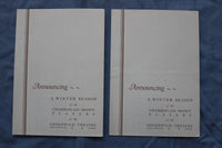 1929-1930 GREENWICH THEATRE PROGRAMS - LOT OF 26 +2 WINTER ANNOUNCEMENTS- O 3739