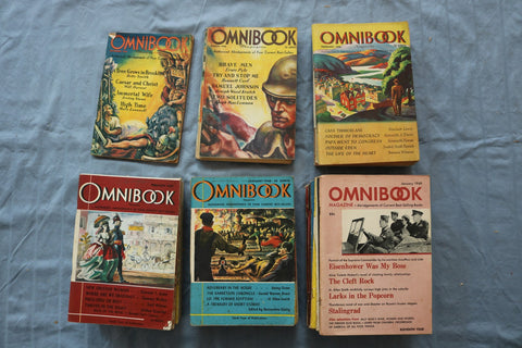 1944-1949 OMNIBOOK CURRENT BEST SELLERS MAGAZINE - LOT OF 37 - O 3885