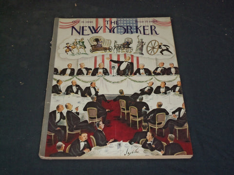 1946 OCTOBER 19 THE NEW YORKER MAGAZINE - ILLUSTRATED COVER - NY 185