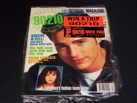 1992 APRIL BEVERLY HILLS 90210 MAGAZINE - JASON PRIESTLY FRONT COVER - E 14352