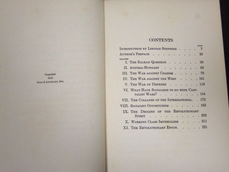 1918 THE BOLSHEVIKI AND WORLD PEACE BY LEON TROTZKY BOOK - KD 5783