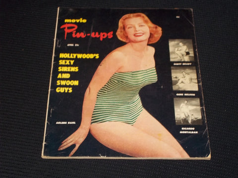 1953 APRIL MOVIE PIN-UPS MAGAZINE - ARLENE DAHL FRONT COVER - E 12223