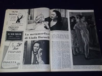 1950 NOV 11-18 TEMPO ITALIAN MAGAZINE LINDA DARNELL COVER - PHOTOS - NP 939
