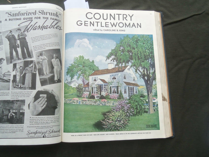 1937 JANUARY-DECEMBER COUNTRY GENTLEMAN BOUND MAGAZINE VOLUME -NICE ADS - R 731R