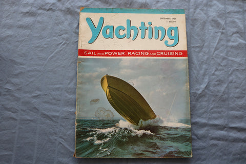 1965 SEPTEMBER YACHTING MAGAZINE - RACING AND CRUISING COVER - E 9477
