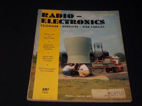1956 NOVEMBER RADIO ELECTRONICS MAGAZINE - TACAN COVER - E 7138