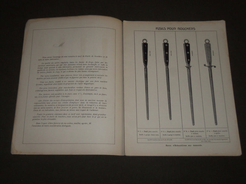1902 RAMEAU MANUFACTURE DE COUTELLERIE FRENCH CATALOGUE - FR 513