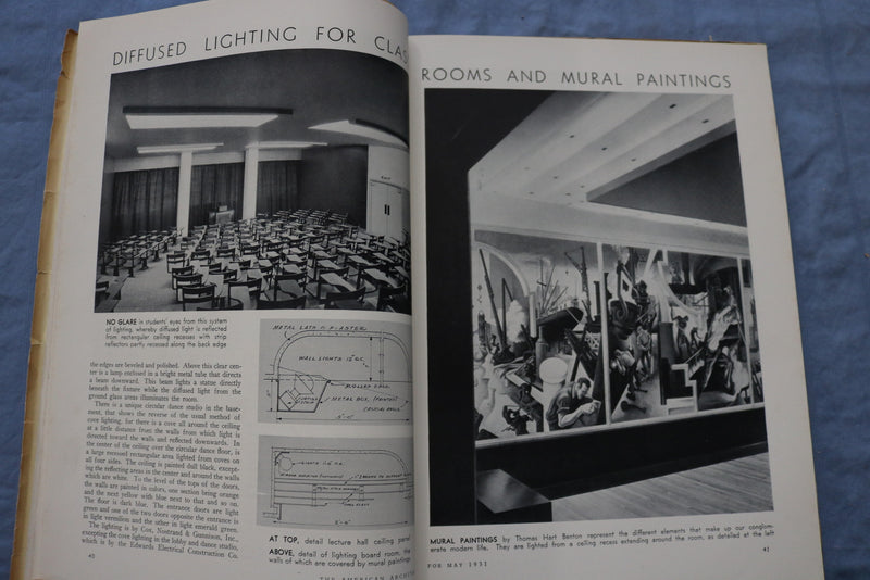 1931 MAY THE AMERICAN ARCHITECT MAGAZINE - PHOTOS, STORIES & ADS - ST 5507J