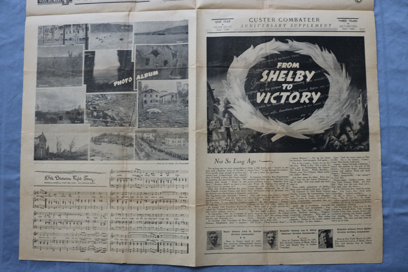 1945 MAY CUSTER COMBATEER MAGAZINE -SURRENDER IN ITALY-VICTORY IN EUROPE- K 3122