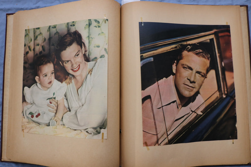 1940'S MOVIE STAR PHOTOS SCRAPBOOK - LARRY PARKS - RONALD REAGAN - E 26467