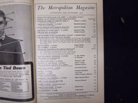 1902 OCTOBER METROPOLITAN MAGAZINE-STORIES, ILLUSTRATIONS, PHOTOS & ADS -ST 3324