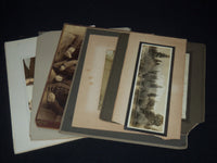 ASSORTED LOT OF MOUNTED PHOTOS - 9 PIECES - #190