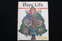 1964 DECEMBER BOYS' LIFE MAGAZINE - AN ILLUSTRATED CHRISTMAS TREE COVER - E 9959