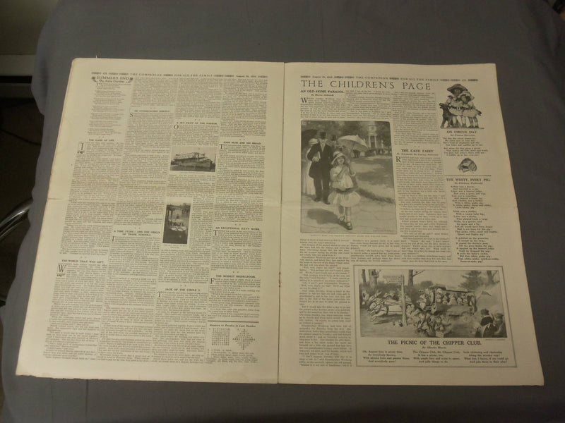 1916 AUGUST 24 THE YOUTH'S COMPANION MAGAZINE - OLD HOME NUMBER 1916 - B 6349