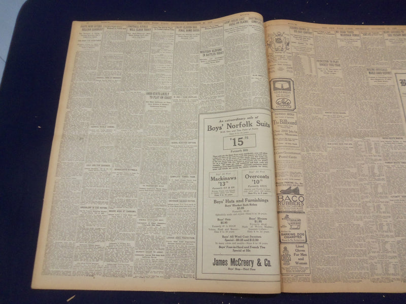 1920 NOVEMBER 25 NEW YORK TIMES - TAMMANY FAILS TO STOP GRAFT INQUIRY - NT 8461