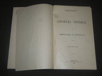 1889 ATTORNEY GENERAL REPORT OF PENNSYLVANIA FOR 1887 & 1888 BOOK - KD 4211