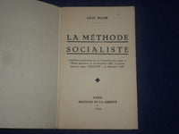 1945 LA METHODE SOCIALISTE - LEON BLUM - FRENCH TEXT - J 6432