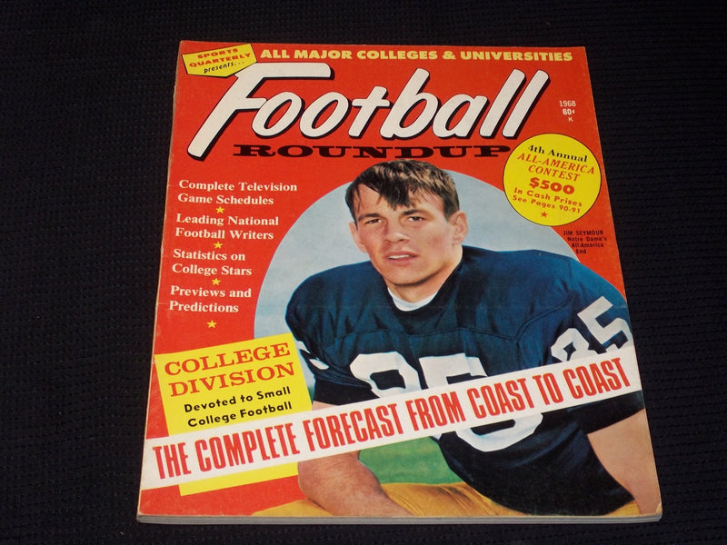 1968 FOOTBALL ROUNDUP MAGAZINE - JIM SEYMOUR FRONT COVER - E 3616