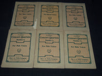 1896-1909 PARKS' CONCERT QUARTETS MAGAZINE LOT OF 6 ISSUES - NEBRASKA - O 3074D