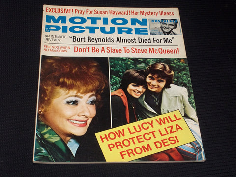 1973 JULY MOTION PICTURE MAGAZINE - LUCILLE BALL FRONT COVER - E 3516