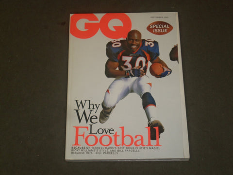 1999 SEPTEMBER GQ MAGAZINE - TERRELL DAVIS - WHY WE LOVE FOOTBALL - B 2665
