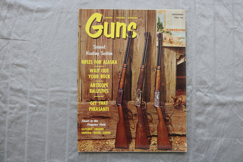 1964 NOVEMBER GUNS MAGAZINE - RIFLES FOR ALASKA COVER - ST 6505E
