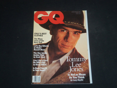 1994 MARCH GQ MAGAZINE - TOMMY LEE JONES COVER - SP 3439