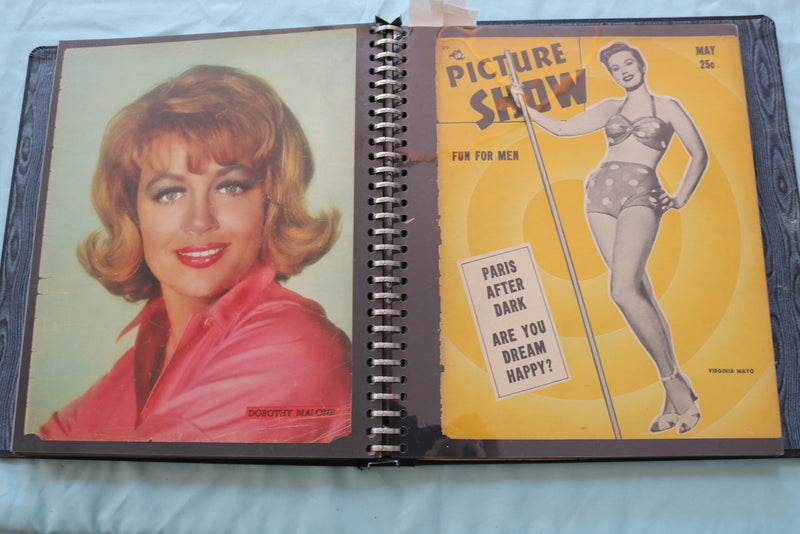 MOVIE STAR SCRAPBOOK - YVETTE MIMIEUX - VIRGINIA MAYO - E 26481