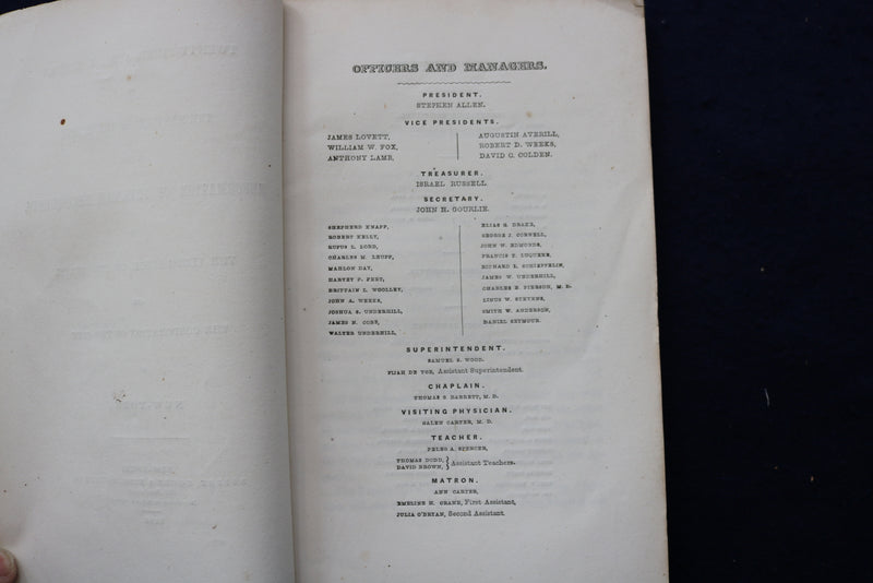 1848 REFORMATION OF JUVENILE DELINQUENTS REPORT SOFTCOVER BOOK - K 838