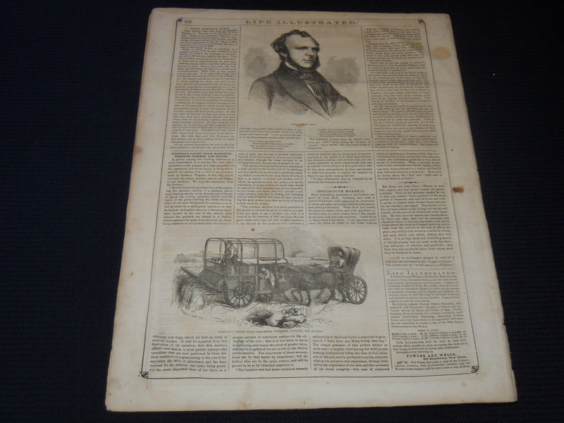 1857 MAY 9 LIFE ILLUSTRATED NEWSPAPER - ADVENTURES AMONG THE ICEBERGS - NP 5930