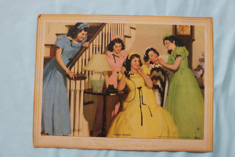 1940'S THE DIONNE QUINTUPLETS PROMO CARDS - LOT OF 2 - K 2582